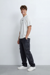 Men’s Tomato Store Oversized T-Shirt Textured Finish Minimal Chest Print