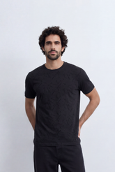 Men’s Tomato Store Essential Crew Neck Tee Clean Solid Surface Minimal Everyday Design Relaxed Comfort Fit