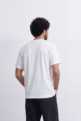 Men’s Tomato Store Essential Crew Neck Tee Clean Solid Surface Minimal Everyday Design Relaxed Comfort Fit