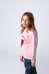 Girl's Heart Graphic Tomato Store Slim Fit Sweatshirt Long Sleeves With Crew Neck