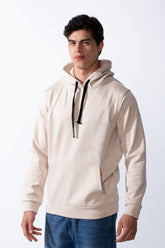 سويت شيرت رجالي بغطاء رأس بسحاب وجيوب أمامية بقصة Slim Fit وتصميم كاجوال للارتداء اليومي