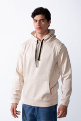 Men's Zip-Up Front Pockets Slim Fit Everyday Wear Casual Design Hood Sweatshirt