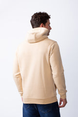 Men's Long Sleeves Kangaroo Pockets Detailed With Graphic Print And Text Everyday Style Melton slim Fit Sweatshirt