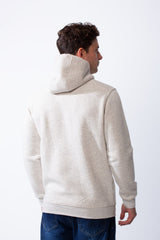 Men's Long Sleeves Kangaroo Pockets Detailed With Graphic Print And Text Everyday Style Melton slim Fit Sweatshirt