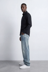 Men’s Tomato Store Linen Shirt Clean Button Down Collar Detail Tailored Slim Fit