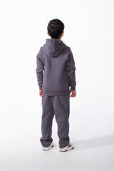 Boy's Tracksuit Front Zipper Split Pockets Stylish Cozy Everyday Look Oversize Outfit