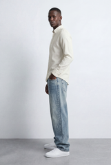 Men’s Tomato Store Tailored Regular Fit Long Sleeve Breathable Fabric Linen Blend Shirt