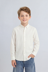 Boy's Tomato Store Button Down Shirt Classic Collar Design Long Sleeve