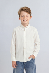 Boy's Tomato Store Button Down Shirt Classic Collar Design Long Sleeve
