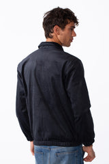 Men's Velvet Slim Fit Long Sleeve Shirt With Pockets