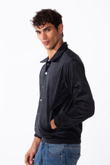 Men's Velvet Slim Fit Long Sleeve Shirt With Pockets