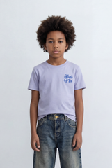 Boy's Tomato Store T-Shirt Raised Text Graphic Detail Bold Typography