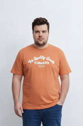 Men’s Tomato Store Big Size Heritage Goods T-Shirt Retro Arch Tomato Chest Typography With Since 1994 Badge Clean Plain