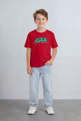Boy's Tomato Store T-Shirt Oversized Playful Bold Color Print