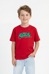 Boy's Tomato Store T-Shirt Oversized Playful Bold Color Print