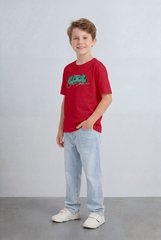 Boy's Tomato Store T-Shirt Oversized Playful Bold Color Print