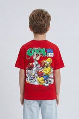 Boy's Tomato Store T-Shirt Oversized Playful Bold Color Print