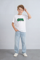 Boy's Tomato Store T-Shirt Oversized Playful Bold Color Print