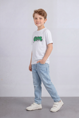Boy's Tomato Store T-Shirt Oversized Playful Bold Color Print