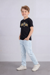 Boy's Tomato Store Graphic Tee Exercise Typography Print Cartoon Character Artwork