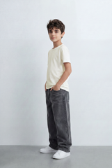 Boy’s Tomato Store Essential T-Shirt Clean Minimal Design Regular Fit Silhouette Everyday Versatility