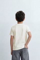 Boy’s Tomato Store Essential T-Shirt Clean Minimal Design Regular Fit Silhouette Everyday Versatility