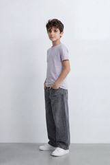 Boy’s Tomato Store Essential T-Shirt Clean Minimal Design Regular Fit Silhouette Everyday Versatility