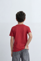 Boy’s Tomato Store Essential T-Shirt Clean Minimal Design Regular Fit Silhouette Everyday Versatility