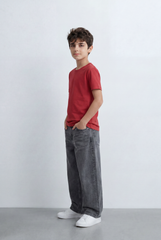 Boy’s Tomato Store Essential T-Shirt Clean Minimal Design Regular Fit Silhouette Everyday Versatility