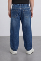 Boy's Tomato Store Boyfriend Denim Pants Mid Rise Flow Washed Vintage Finish