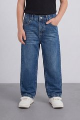 Boy's Tomato Store Boyfriend Denim Pants Mid Rise Flow Washed Vintage Finish