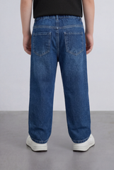 Boy's Tomato Store Boyfriend Denim Pants Mid Rise Flow Washed Vintage Finish