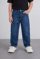 Boy's Tomato Store Boyfriend Denim Pants Mid Rise Flow Washed Vintage Finish