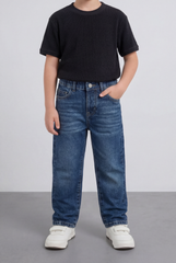 Boy's Tomato Store Boyfriend Denim Pants Mid Rise Flow Washed Vintage Finish