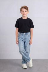 Boy's Tomato Store Boyfriend Denim Pants Mid Rise Flow Washed Vintage Finish