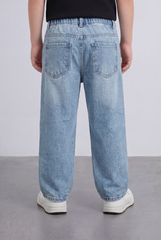 Boy's Tomato Store Boyfriend Denim Pants Mid Rise Flow Washed Vintage Finish