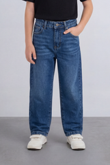 Boy's Tomato Store Boyfriend Denim Pants Mid Rise Flow Washed Vintage Finish
