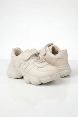 Girl's Bold Chunky Trainer Sculpted Midsole Provides Structured Feel Excellent Stability All-Day Elastic Laces Shoes