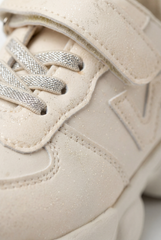Girl's Bold Chunky Trainer Sculpted Midsole Provides Structured Feel Excellent Stability All-Day Elastic Laces Shoes
