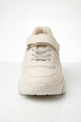 Girl's Bold Chunky Trainer Sculpted Midsole Provides Structured Feel Excellent Stability All-Day Elastic Laces Shoes