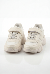 Girl's Bold Chunky Trainer Sculpted Midsole Provides Structured Feel Excellent Stability All-Day Elastic Laces Shoes