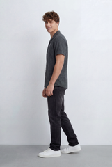 Men’s Tomato Store Short Slevess Brings Refined Textured Geometric Pattern Shirt