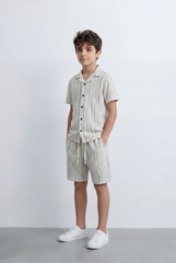 Boy’s Tomato Store Matching Set Featuring Textured Resort Regular Fit Outfit