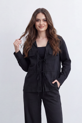 Women's Tomato Store Lightweight Woven Co-Ord Set Utility Pocket Detail Soft Tailored Silhouette Outfit