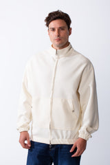 Men's Long Sleeves Full Zip Side Pockets High Collar Elasticated Waistband Slim Fit For Casual Look Sweatshirt