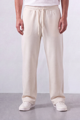 Men’s Tomato Store Soft Flow Sweatpants Smooth Brushed Texture Elastic Drawcord Waist Side Pockets Back Patch Pockets