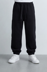 Boy's Tomato Store Cloud Jogger Sweatpants Plain Washed Surface With Soft Brushed Texture Relaxed Tapered Shape Elastic Waist Oversize