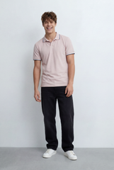 Men’s Tomato Store Delivers Contrast Tipping Details Collar And Sleeves T-Shirt