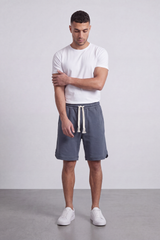 Men’s Tomato Store Harbor Lounge Shorts Clean Washed Surface With Soft Brushed Texture Elastic Waist Rope