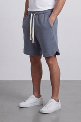 Men’s Tomato Store Harbor Lounge Shorts Clean Washed Surface With Soft Brushed Texture Elastic Waist Rope